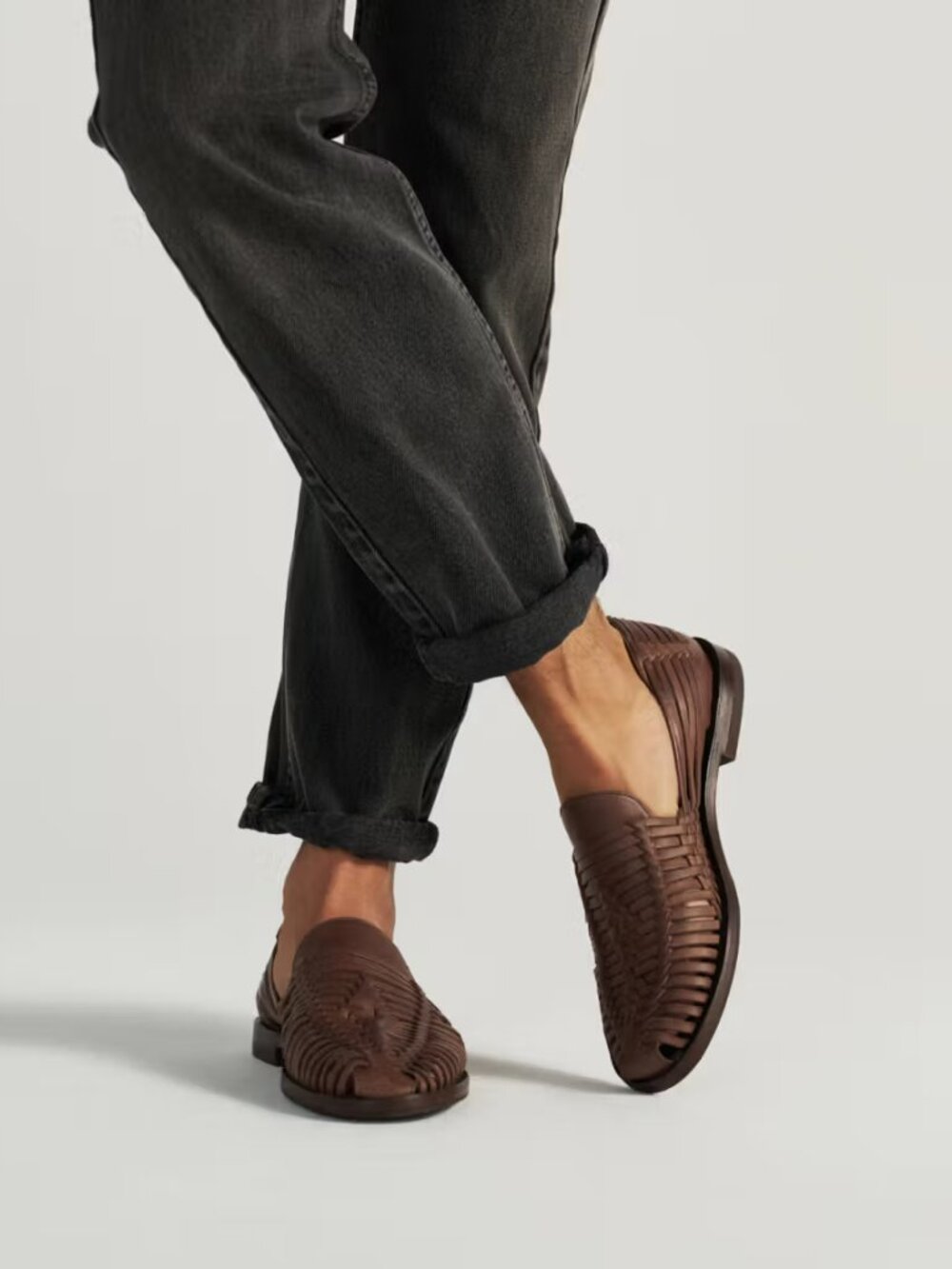 Tecovas The Mateo Huarache - Color: Oak Cowhide - Size: Men 11.5 D